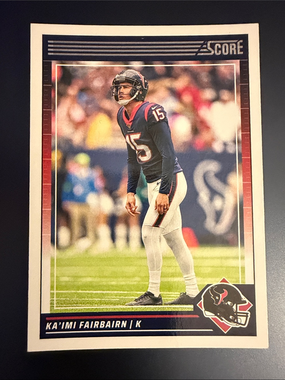 Panini Score Ka'imi Fairbairn Football Card - Blue/White/Red
